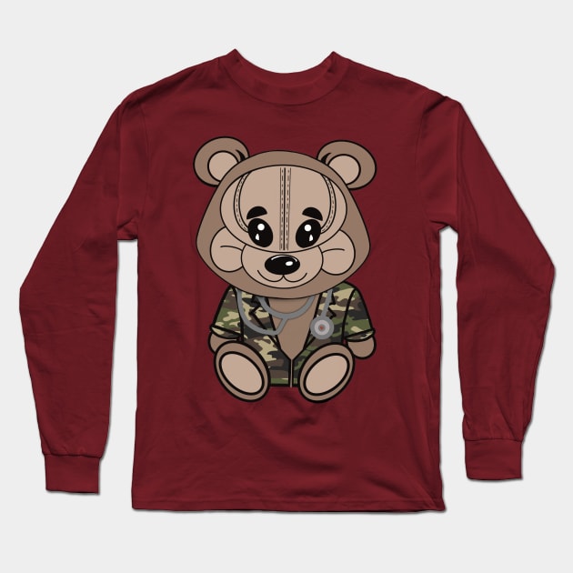 Teddy Bear Medic Long Sleeve T-Shirt by FlippinTurtles